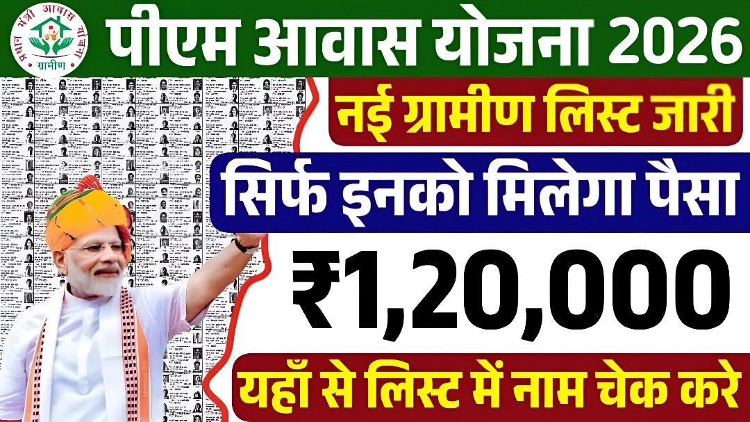 Pm avash yojana list 2026: पीएम आवास योजना की आज नई लिस्ट हुआ जारी 2026 जल्दी देखें
